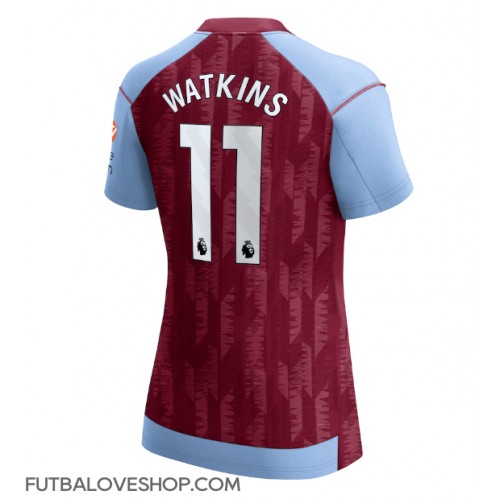 Dres Aston Villa Ollie Watkins #11 Domáci pre Ženy 2023-24 Krátky Rukáv